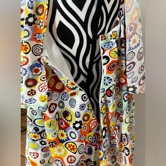 NWT STAUD Caya Tiered Flowy Retro Millefiori Multi Print Maxi Dress - Picture 12 of 16